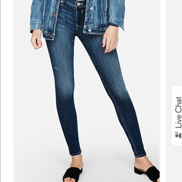 Worn once Express Mid Rise Jeans - Picture 2 of 4